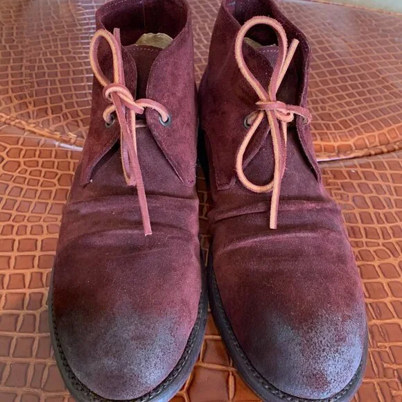 JOHN FLUEVOG LIVING "SCHILLER" WRINKLED CHUKKA BOOT - MENS 8/WOMENS 10 - Picture 3 of 4